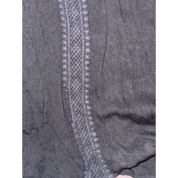 Ultrapink Black Lace Trim Blouse Size L with Tags - Picture 7 of 9